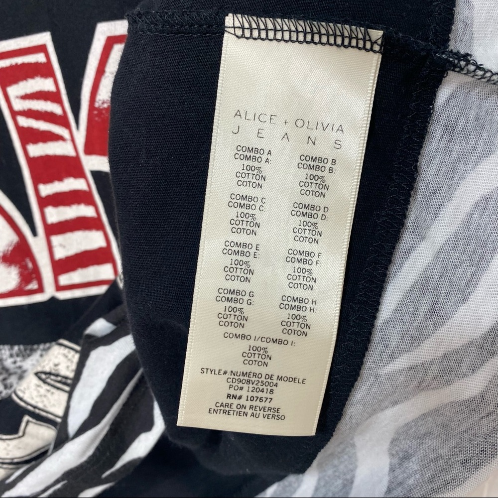 Alice + Olivia Kiss Patchwork Graphic Tee - Picture 14 of 14